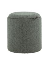 Пуф-столик с ящиком Хюгге XS букле темно-серый Stool Group