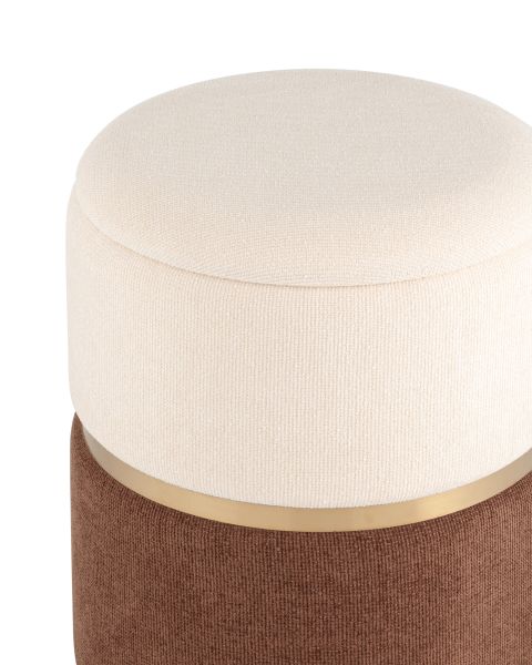 Пуф Кэрри с ящиком шенилл коричневый Stool Group