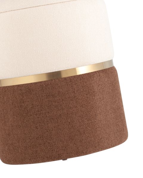 Пуф Кэрри с ящиком шенилл коричневый Stool Group