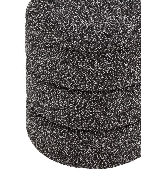 Пуф с ящиком Hive XS букле черный меланж Stool Group