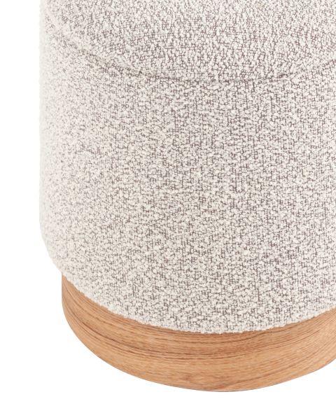 Пуф с ящиком Холли XS букле бежевый Stool Group