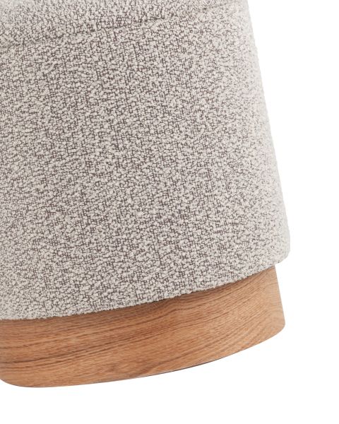 Пуф с ящиком Холли XS букле бежевый Stool Group