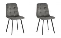 Стул Chilly велюр антрацитовый 2 шт Stool Group