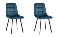 Стул Chilly велюр сине-зеленый 2 шт Stool Group
