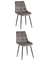 Стул Флекс New велюр светло-серый 2шт Stool Group