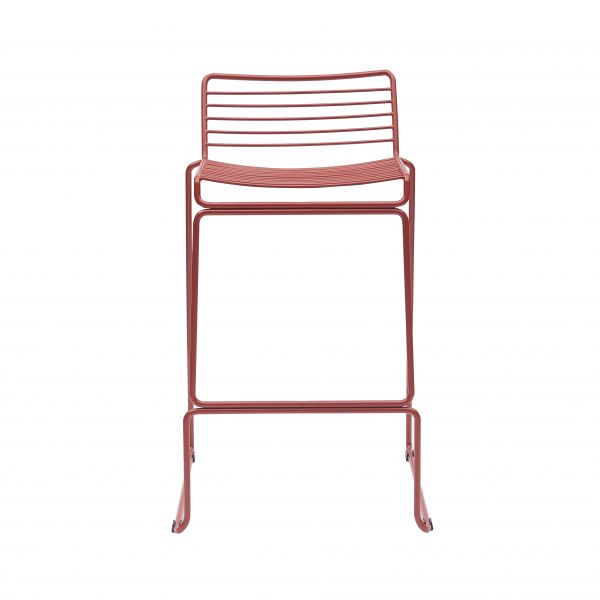 Стул полубарный Danny бордовый с подушкой Stool Group