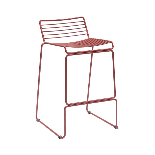 Стул полубарный Danny бордовый с подушкой Stool Group