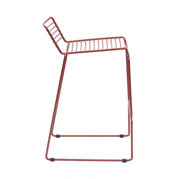 Стул полубарный Danny бордовый с подушкой Stool Group