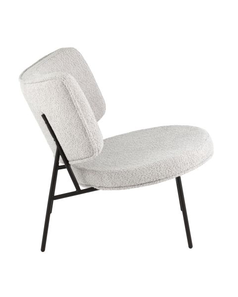 Кресло District Lounge букле светло-серый Stool Group