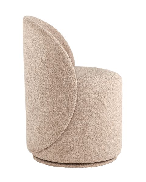 Пуф Loreen вращающийся букле капучино Stool Group
