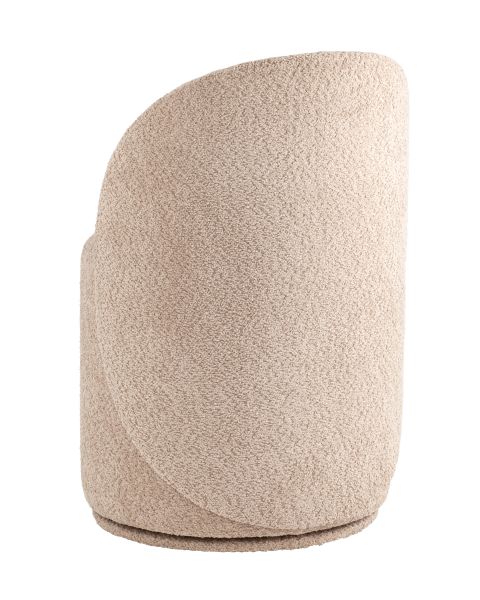 Пуф Loreen вращающийся букле капучино Stool Group