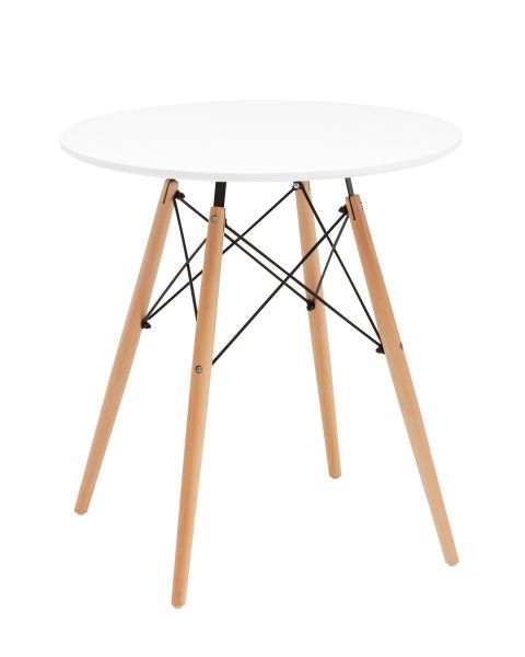 Стол круглый Eames DSW NEW D70 белый Stool Group