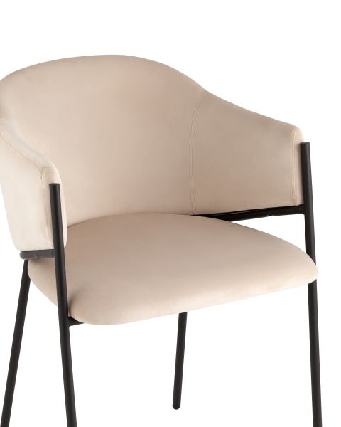 Стул Brace велюр молочный Stool Group