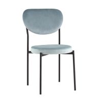 Стул обеденный Барбара велюр серо-голубой NC Stool Group