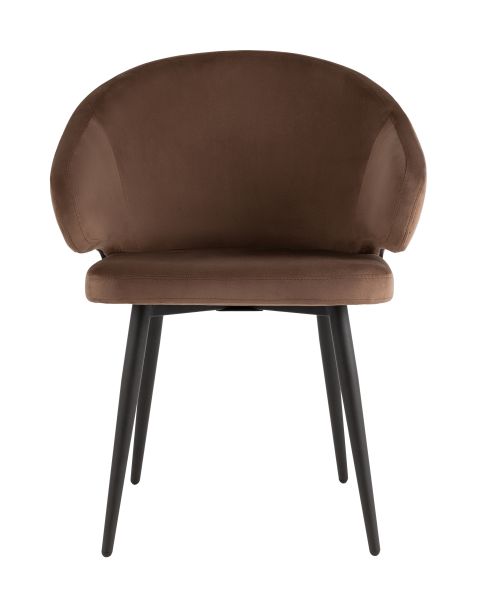 Стул с подлокотниками Codo велюр коричневый Stool Group