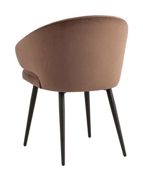 Стул с подлокотниками Codo велюр коричневый Stool Group