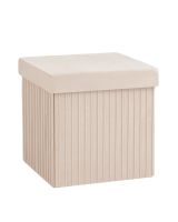Пуф складной с ящиком Store Square бежевый Stool Group