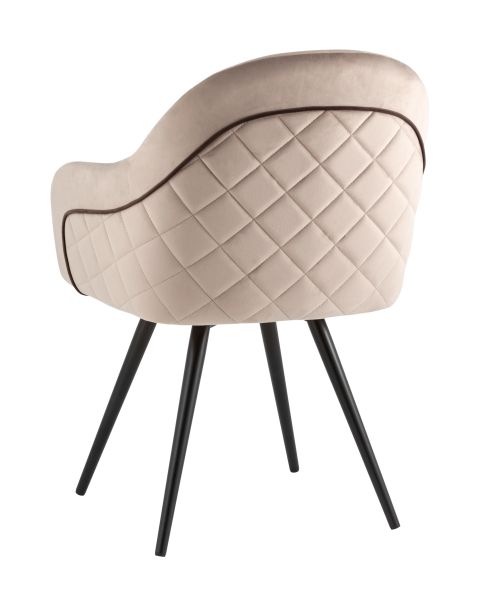 Стул вращающийся Новел велюр серо-коричневый Stool Group