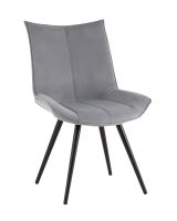 Стул вращающийся Робб велюр серый Stool Group