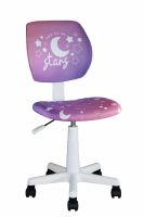 Кресло компьютерное детское ЛОЛО Starry Night пластик белый Stool Group