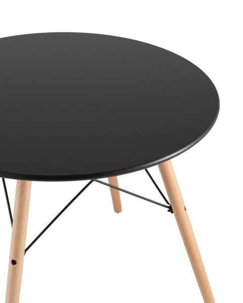 Стол Eames DSW D80 черный Stool Group