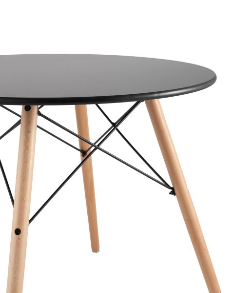 Стол Eames DSW D80 черный Stool Group