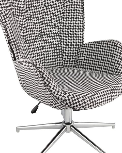 Кресло Филадельфия черно-белый Stool Group