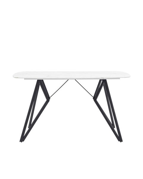 Стол обеденный Денвер 140x90 белый стеклянный Stool Group