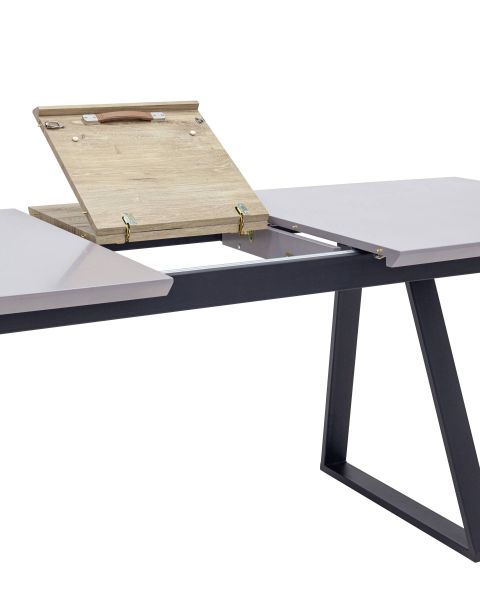 Стол обеденный Детройт раскладной 160-200x90 серый Stool Group