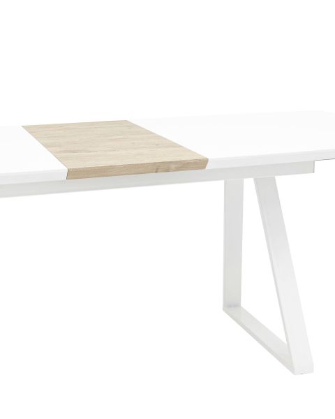 Стол обеденный Детройт раскладной 160-200x90 белый Stool Group