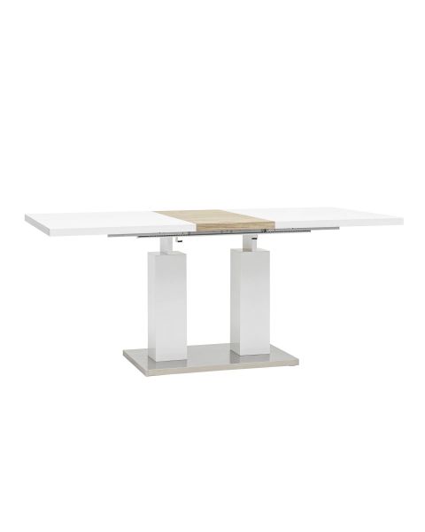 Стол обеденный Сиэтл раскладной 140-180x90 глянцевый белый Stool Group