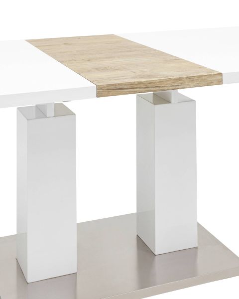 Стол обеденный Сиэтл раскладной 140-180x90 глянцевый белый Stool Group