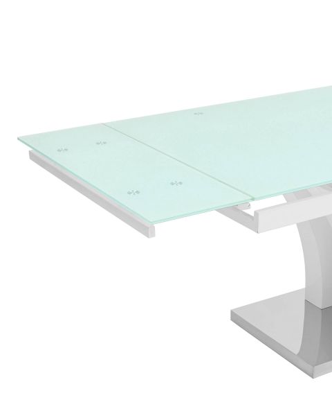 Стол обеденный Верона раскладной 160-220x90 глянцевый белый Stool Group