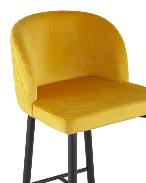 Стул барный Оскар велюр оранжевый Stool Group