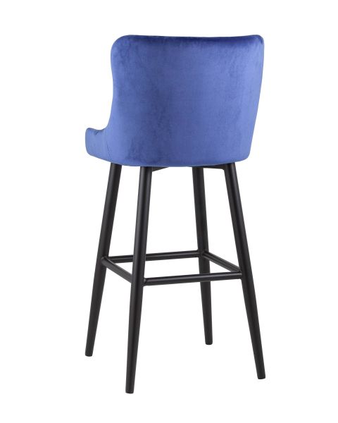 Стул барный Ститч велюр синий Stool Group