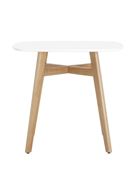 Стол обеденный Target 80x80 белый ножки массив бука Stool Group