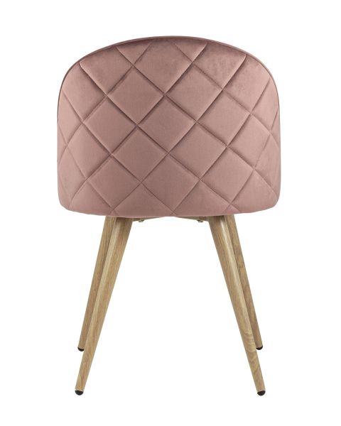 Стул Лион велюр с ромбами розовый Stool Group