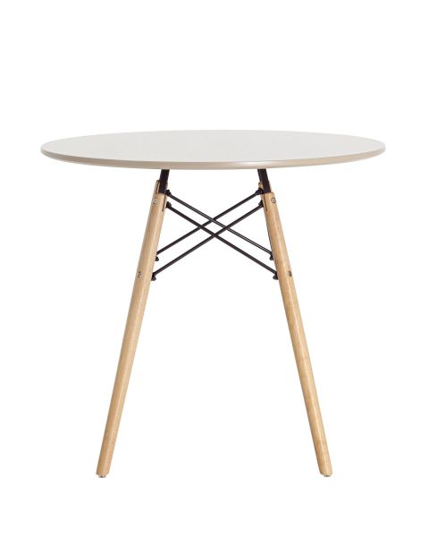 Стол Eames DSW D80 бежевый Stool Group