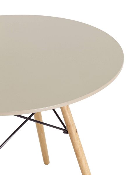 Стол Eames DSW D80 бежевый Stool Group