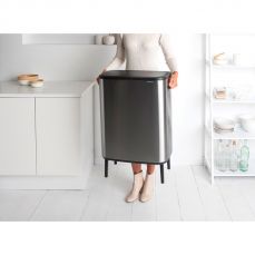 Мусорный бак Brabantia BO TOUCH BIN HI 60 л цвет стальной матовый