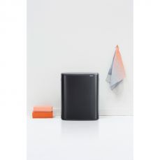 Мусорный бак Brabantia BO TOUCH BIN 2x30 л цвет черный матовый