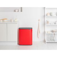 Мусорный бак Brabantia BO TOUCH BIN 2x30 л цвет пламенно-красный