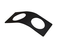 Кольцо для салфетки набор 2 шт, 6х14 см, цвет черный, Bull LIND DNA 98238