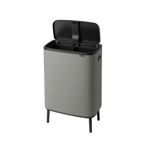 Мусорный бак Brabantia BO TOUCH BIN HI 2x30 л цвет минерально-серый 