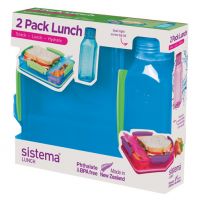 Набор Lunch SISTEMA: контейнер и бутылка 475мл