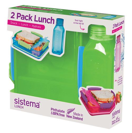 Набор Lunch SISTEMA: контейнер и бутылка 475мл 