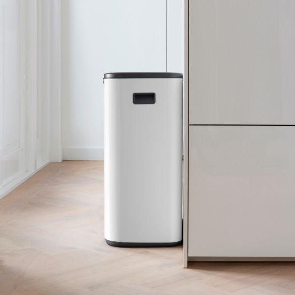 Мусорный бак Brabantia BO TOUCH BIN 2x30 л цвет белый 