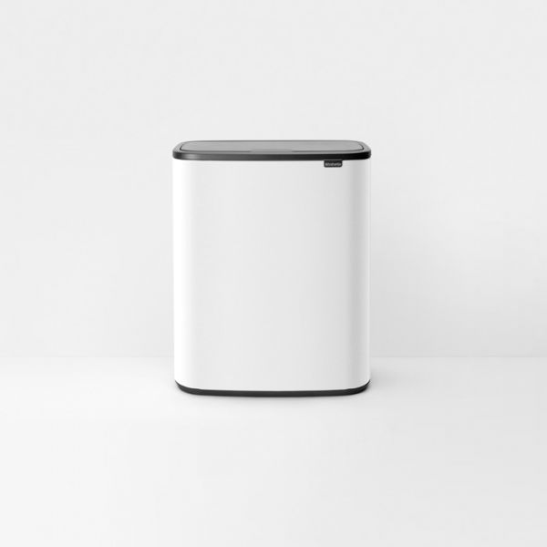 Мусорный бак Brabantia BO TOUCH BIN 2x30 л цвет белый 