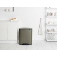 Мусорный бак Brabantia BO PEDAL BIN 60 л цвет платиновый