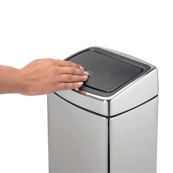 Ведро для мусора Brabantia TOUCH BIN прямоугольное 10 л 